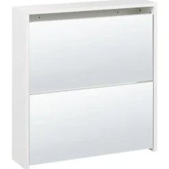 MIDFIELD - Schoenenkast 2 vakken - Wit - MDF