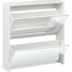 MIDFIELD - Schoenenkast 2 vakken - Wit - MDF