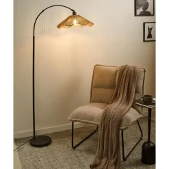 MIGORI - Staande lamp - Naturel - Papier