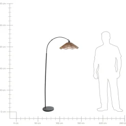 MIGORI - Staande lamp - Naturel - Papier