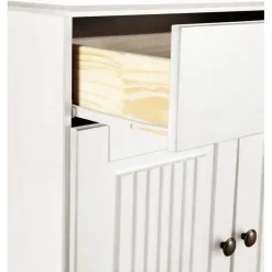 Mille - Dressoir met 4 deuren en 2 laden in wit gelakt grenen