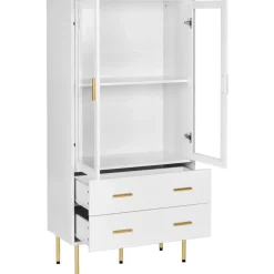 MILORA - Buffetkast - Wit - MDF