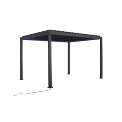 Mirador Deluxe overkapping elektrisch met LED 300 x 400 antraciet
