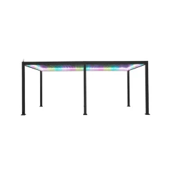 Mirador Deluxe overkapping elektrisch met LED 300 x 600 antraciet