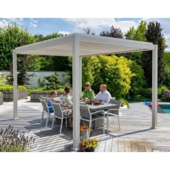 Mirador Deluxe terrasoverkapping 300 x 400 cm grijs