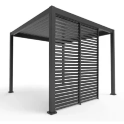 Mirador Louvre shutter paneel (voor 3M kant) antraciet 1 stuk