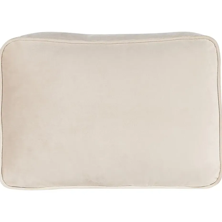 MIRAMAS - Chaise longue - Beige - Rechterzijde - Fluweel