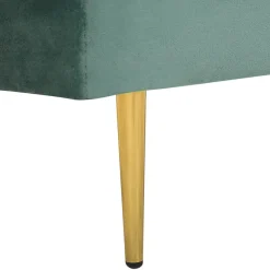 MIRAMAS - Chaise longue - Groen - Linkerzijde - Fluweel