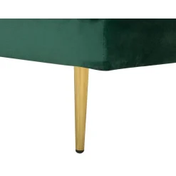 MIRAMAS - Chaise longue - Smaragdgroen - Rechterzijde - Fluweel