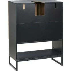 MISCANTI - Wastafelkast - Lichtbruin/Zwart - Bamboehout