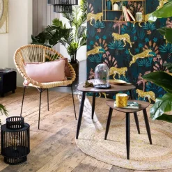 MISOU Bijzettafel Set van 2 - Bruin