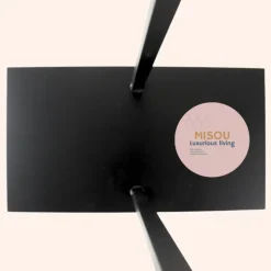 MISOU Dressboy Kledingstandaard Kledinghouder Zwart 114 cm Bamboe en metaal