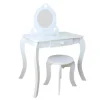 MISOU Make up Tafel voor Meisjes Kaptafel Kind met Kruk en Spiegel