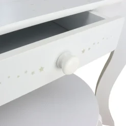 MISOU Make up Tafel voor Meisjes Kaptafel Kind met Kruk en Spiegel