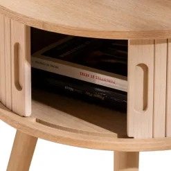 MISOU Nachtkastjes Juliet met Kastje - Set van 2 - Beige