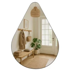 MISOU Spiegel Druppel Design Britta - Zwart