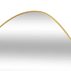 MISOU Spiegel Goud Wandspiegel Ovaal Wanddecoratie Badkamerspiegel 60x40cm