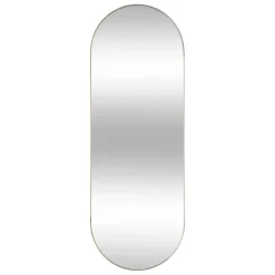 MISOU Spiegel Passpiegel Goud Ovaal Hangend 112x40cm Glas Spiegels