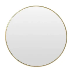 MISOU Spiegel Rond Goud Glas Wandspiegel Diameter 55cm Accessoires