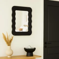 MISOU Wandspiegel Organische Vorm - Zwart