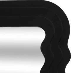 MISOU Wandspiegel Organische Vorm - Zwart