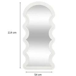 MISOU Wandspiegel Organische Vorm - Wit