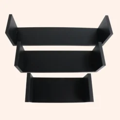 MISOU Zwarte Wandplanken Fotoplank Keuken Woonkamer Zwevend Muurplank 3 Maten