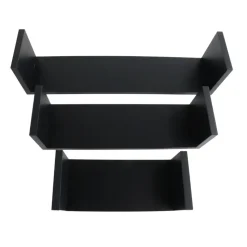 MISOU Zwarte Wandplanken Set van 6 Fotoplank Boekenplank Woonkamer