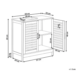 MISSOULA - Wastafelkast - Lichthout - Bamboe