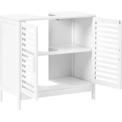 MISSOULA - Wastafelkast - Wit - Bamboehout