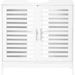 MISSOULA - Wastafelkast - Wit - Bamboehout