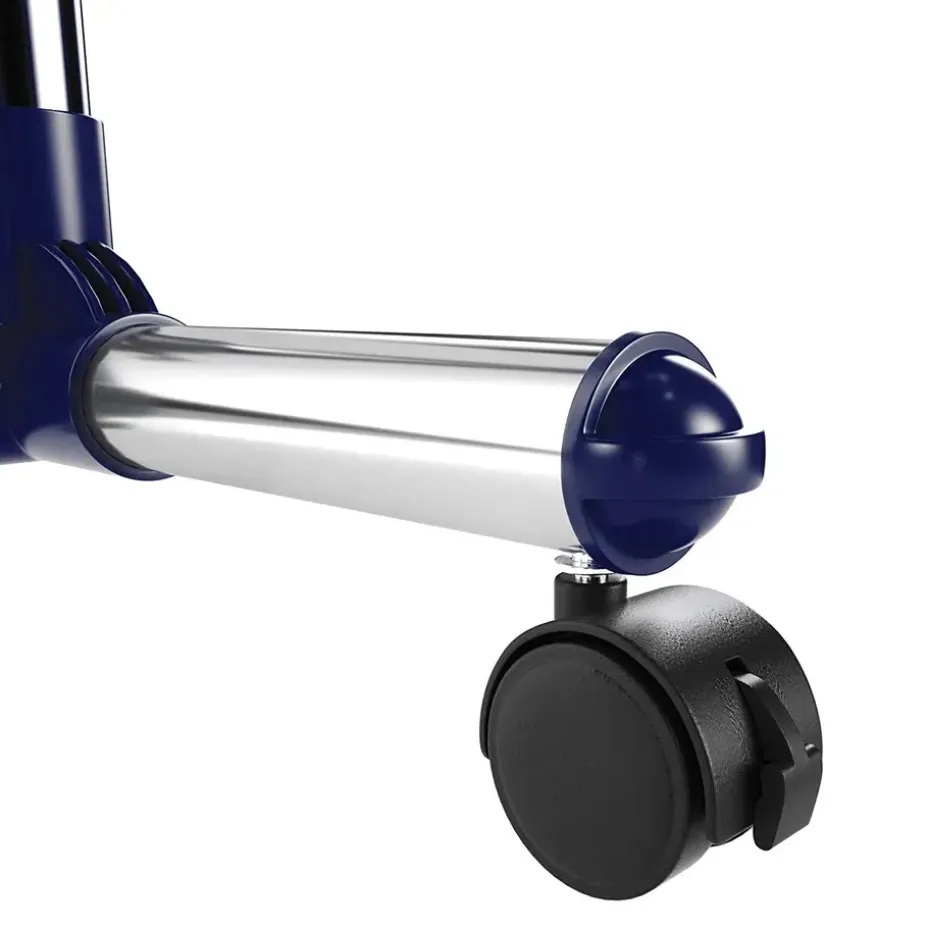 Mobiel kledingrek - verstelbaar - 1 rail en 2 haken - 87x165x44 cm - zilvergrijs