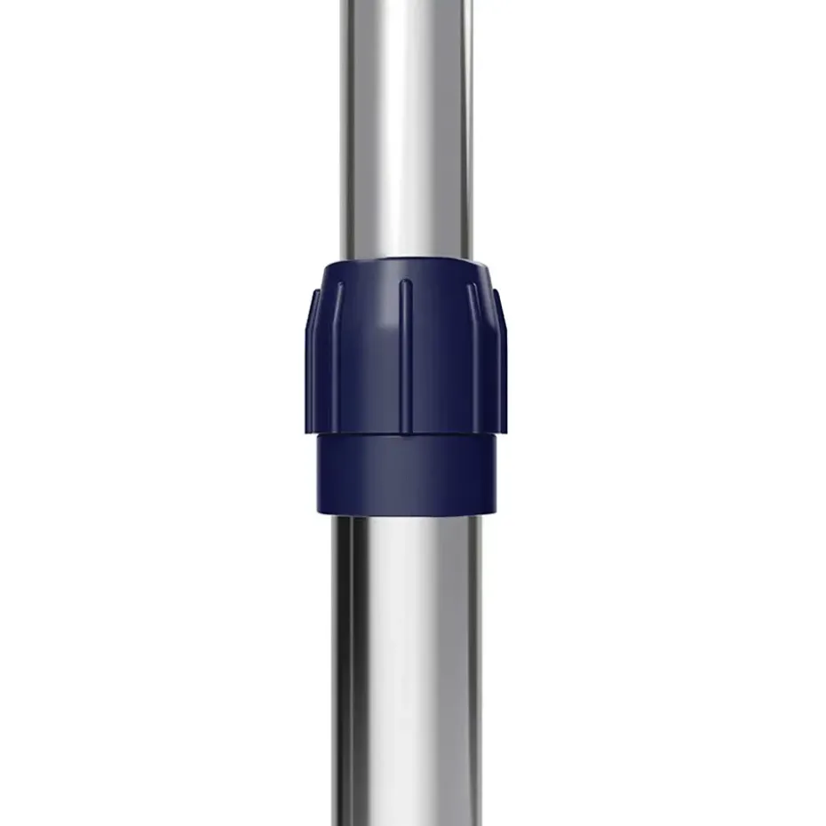 Mobiel kledingrek - verstelbaar - 1 rail en 2 haken - 87x165x44 cm - zilvergrijs