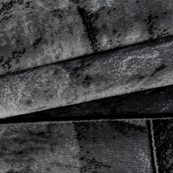 Modern Design Vloerkleed Parma - Zwart/Grijs - Laagpolig 120x170 cm