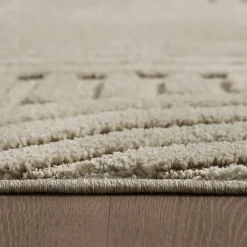 Modern Japandi Vloerkleed - Beige - Boho Scandinavisch - 200x290 cm Laagpolig