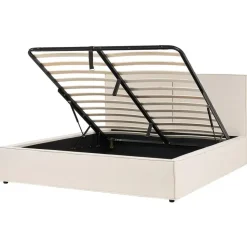 MOISSAC - Bed - Beige - 180 x 200 cm - Polyester