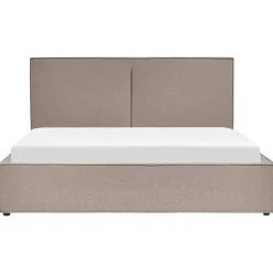 MOISSAC - Bed - Taupe - 180 x 200 cm - Polyester