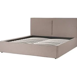 MOISSAC - Bed - Taupe - 180 x 200 cm - Polyester