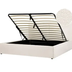 MOISSAC - Tweepersoonsbed - Off-white - 180 x 200 cm - Polyester