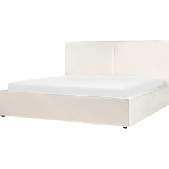 MOISSAC - Tweepersoonsbed - Off-white - 180 x 200 cm - Polyester