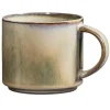 Mok met oor Studio - groen - stoneware - 380 ml