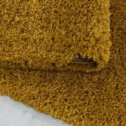 Monaco Soft Shaggy Hoogpolig Vloerkleed Goud - 240x340 CM