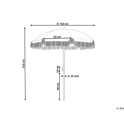 MONDELLO - Parasol - Geel - Polyester
