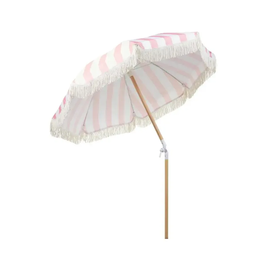MONDELLO - Parasol - Roze/Wit - Polyester