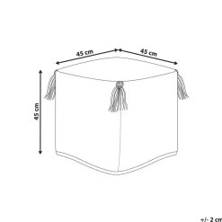 MONEASA - Poef - Meerkleurig - Katoen