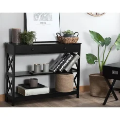 MONTGOMERY - Consoletafel - Zwart - MDF