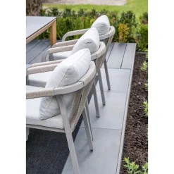 Monti dining fauteuil - taupe - rope grey sand - valley sand