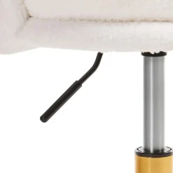 MONTICELLO - Bureaustoel - Wit - Bouclé