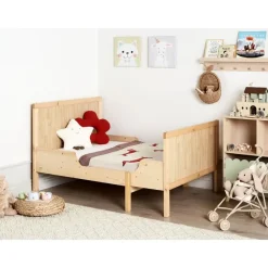 MONTIGNY - Uitschuifbaar kinderbed - Lichtbruin - Dennenhout