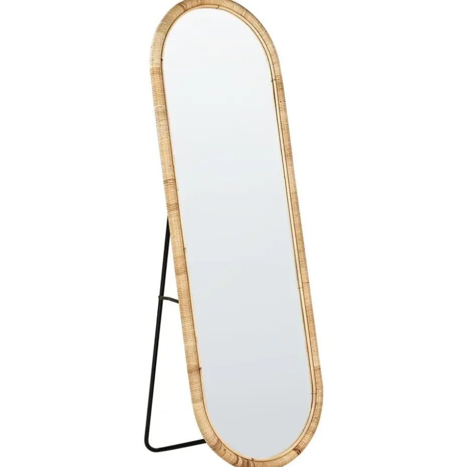 MONTOT - Staande spiegel - Naturel - Rotan